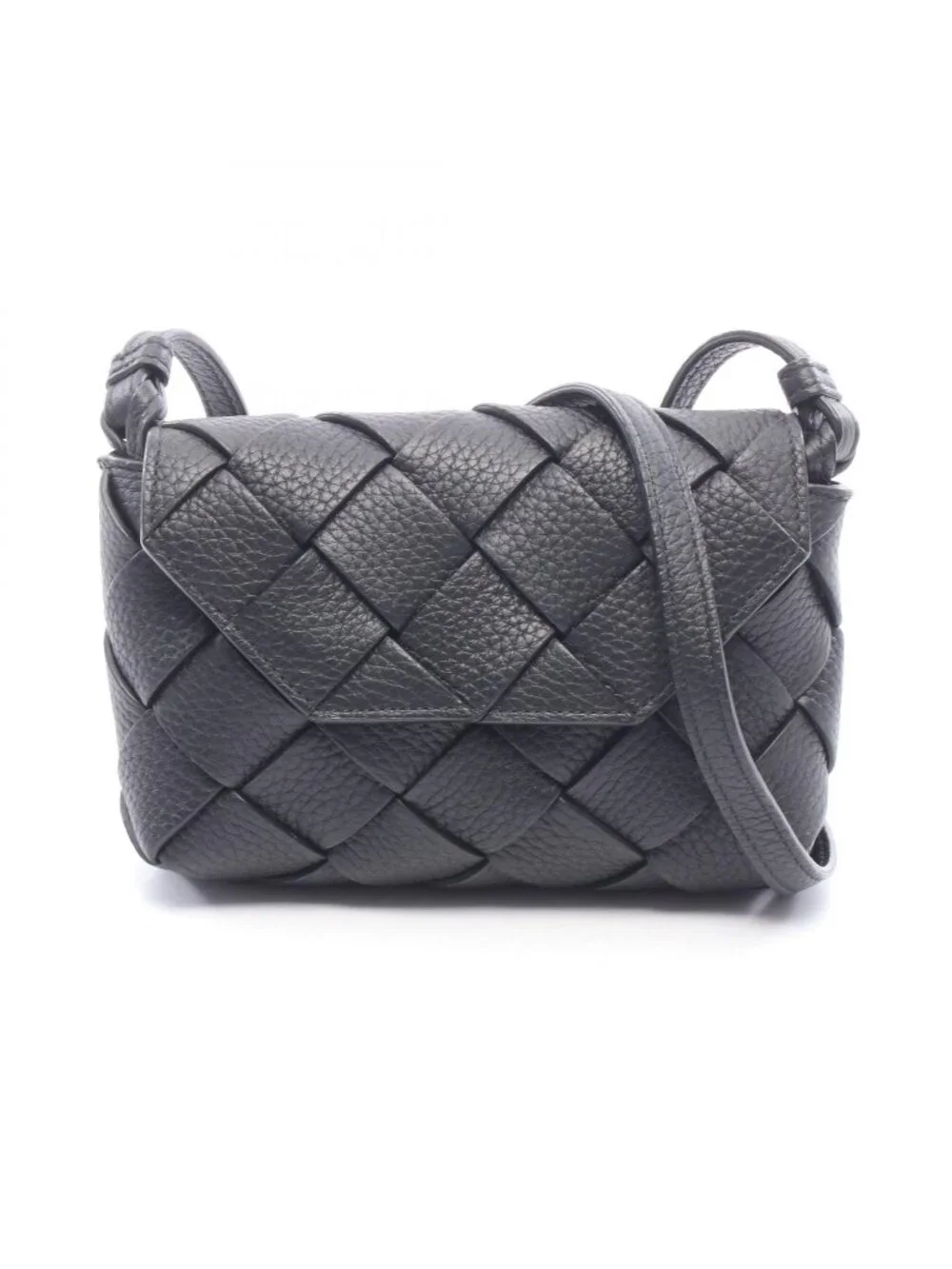Bottega Veneta Shoulder Bag Diago Black Leather